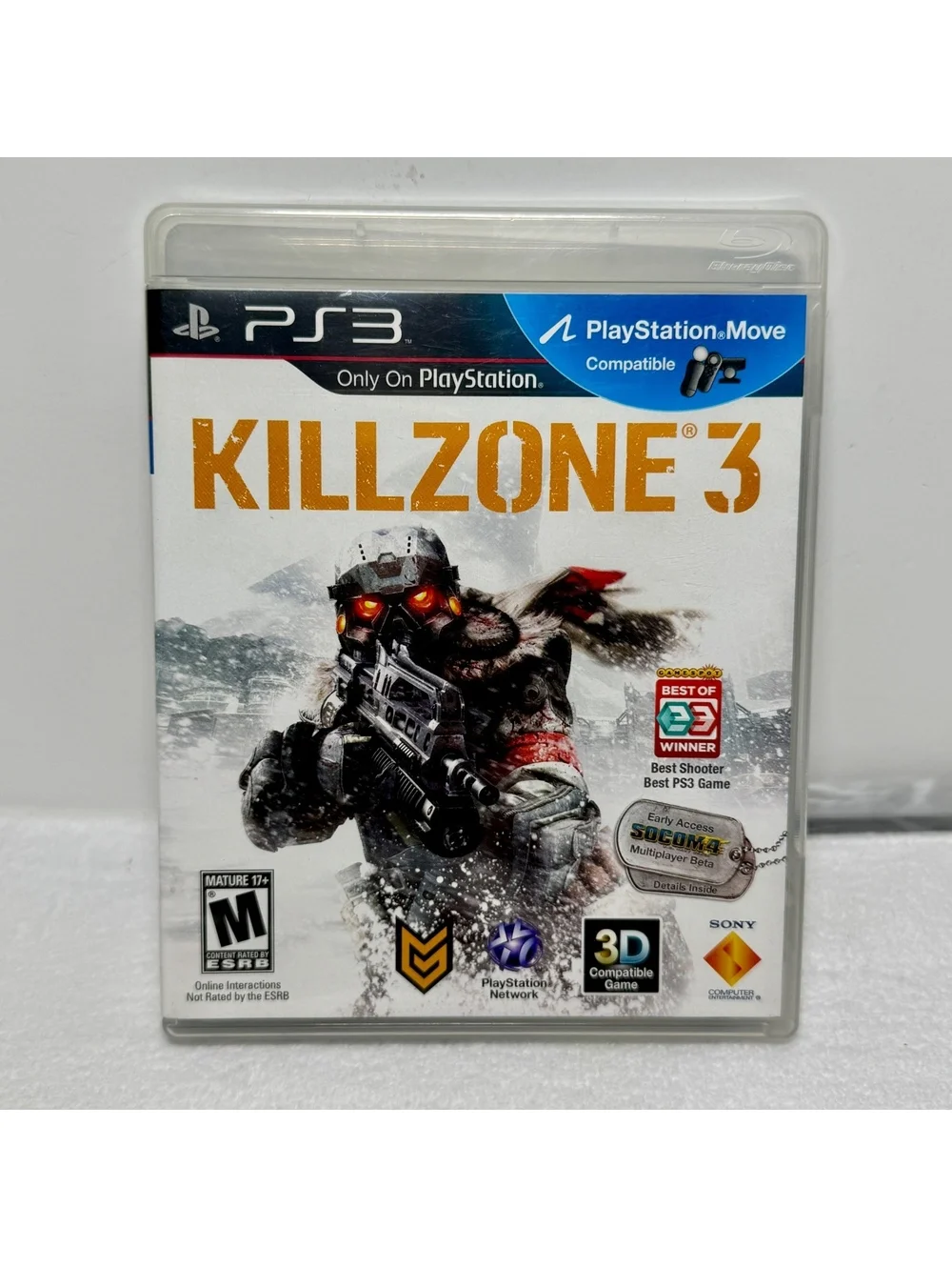 Killzone 3 PS3 PlayStation 3 CIB Manual Move 3D Compatible